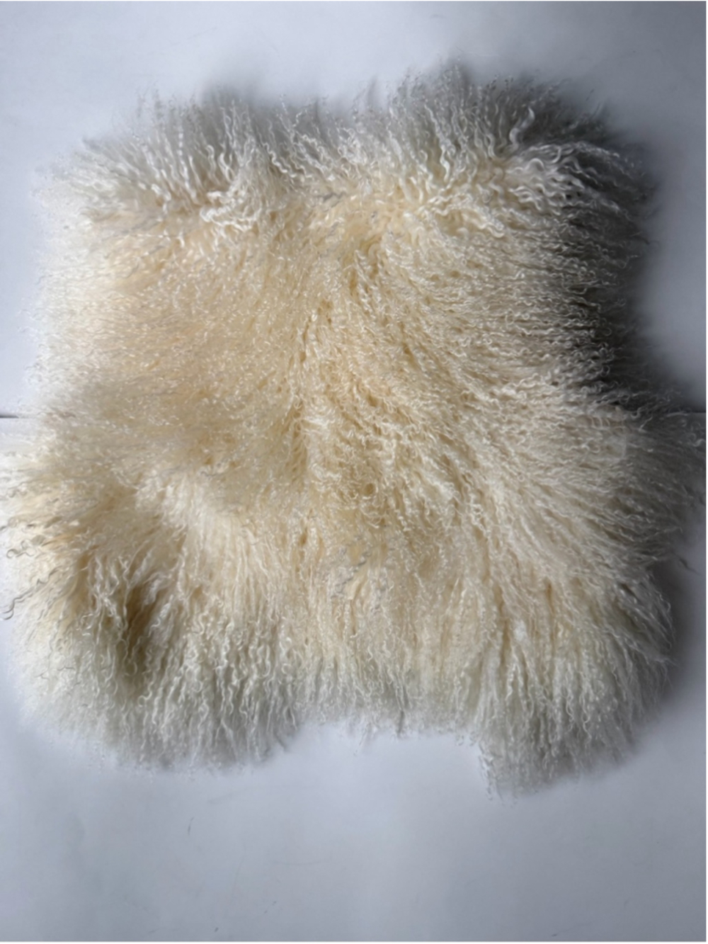 Danier Fur Mongolian lamb 100% authentic vest Ivory Real Shearling Curly - Picture 6 of 12